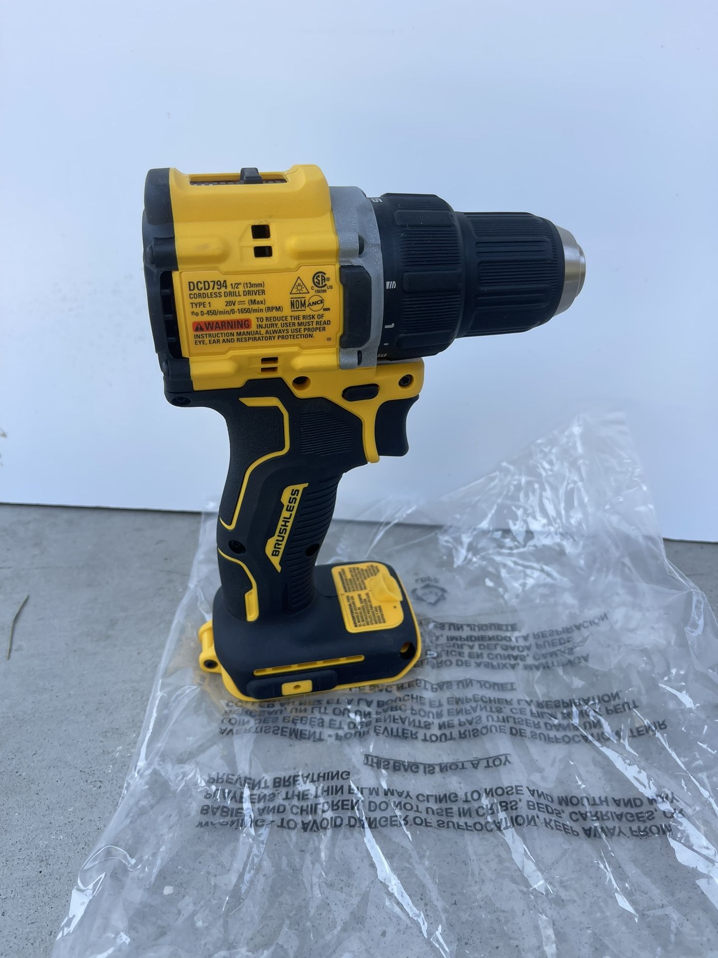 DEWALT ATOMIC 20-Volt MAX Brushless Cordless 1/2 in. Drill Driver (Tool-Only)