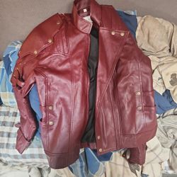 Red Leather Jacket 