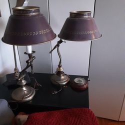 Pair Vintage Piano Lamps