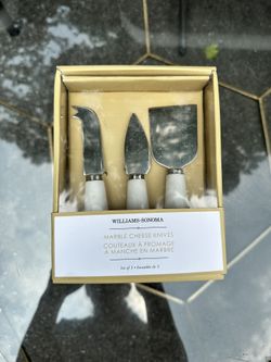 William La Sonoma Marble Cheese Knives