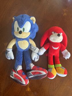 Sonic and Knuckles  Plush Toys