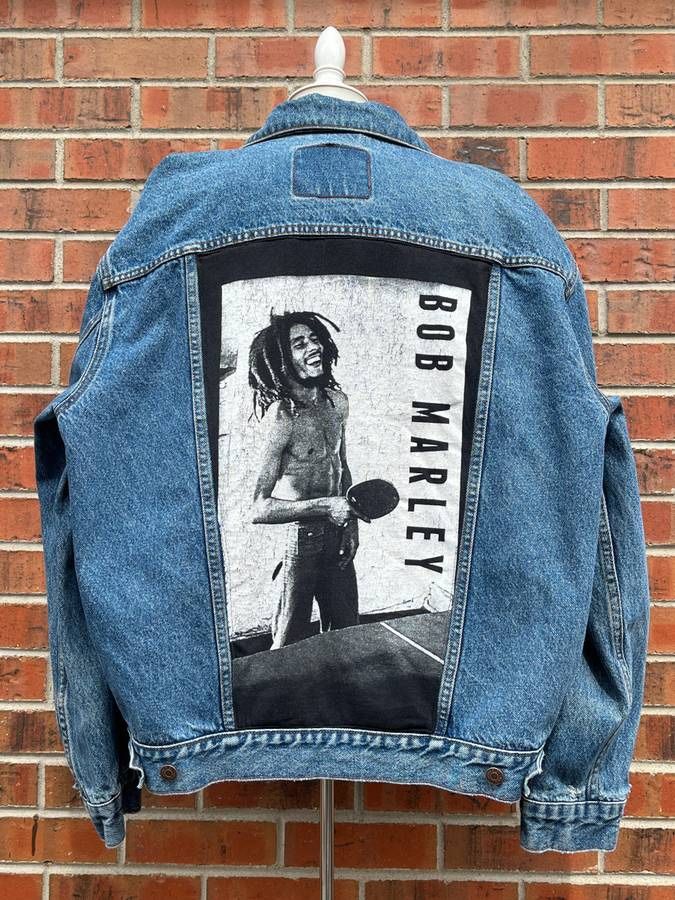 Rockstar Custom Bob Marley Denim Jacket