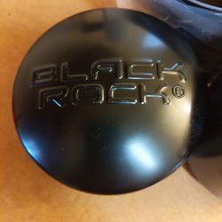 X3 Black Rock Rim Center Caps