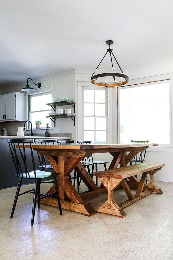 Farmhouse Dining Tables And Kitchen Islands.