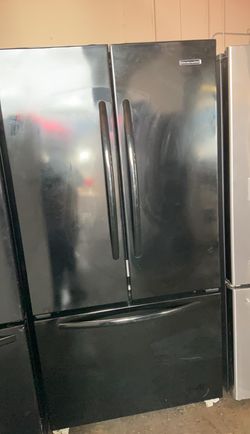 Kitchen Aid French Door Black Refrigerator
