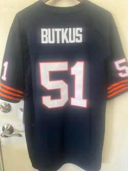 Dick Butkus #51 Chicago Bears Blue Jersey New Size XL