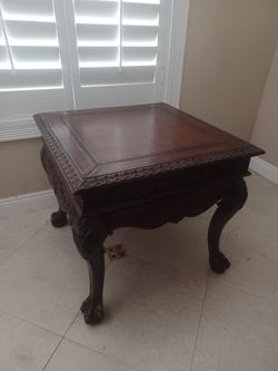 Sturdy solid wood elegant side table night stands