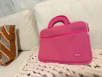 Pink Laptop Sleeve Bag with Handle