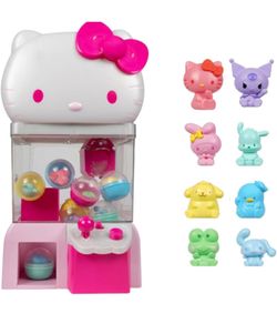 Hello Kitty and Friends 12" Claw Machine with 8 Collectible Mini Figure