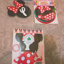 Happy Birthday Party Decorations (Minnie Mouse)