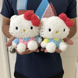 2 Hello Kitty Fuzzy Plushies