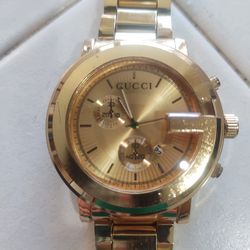 Gold-plated Gucci watch