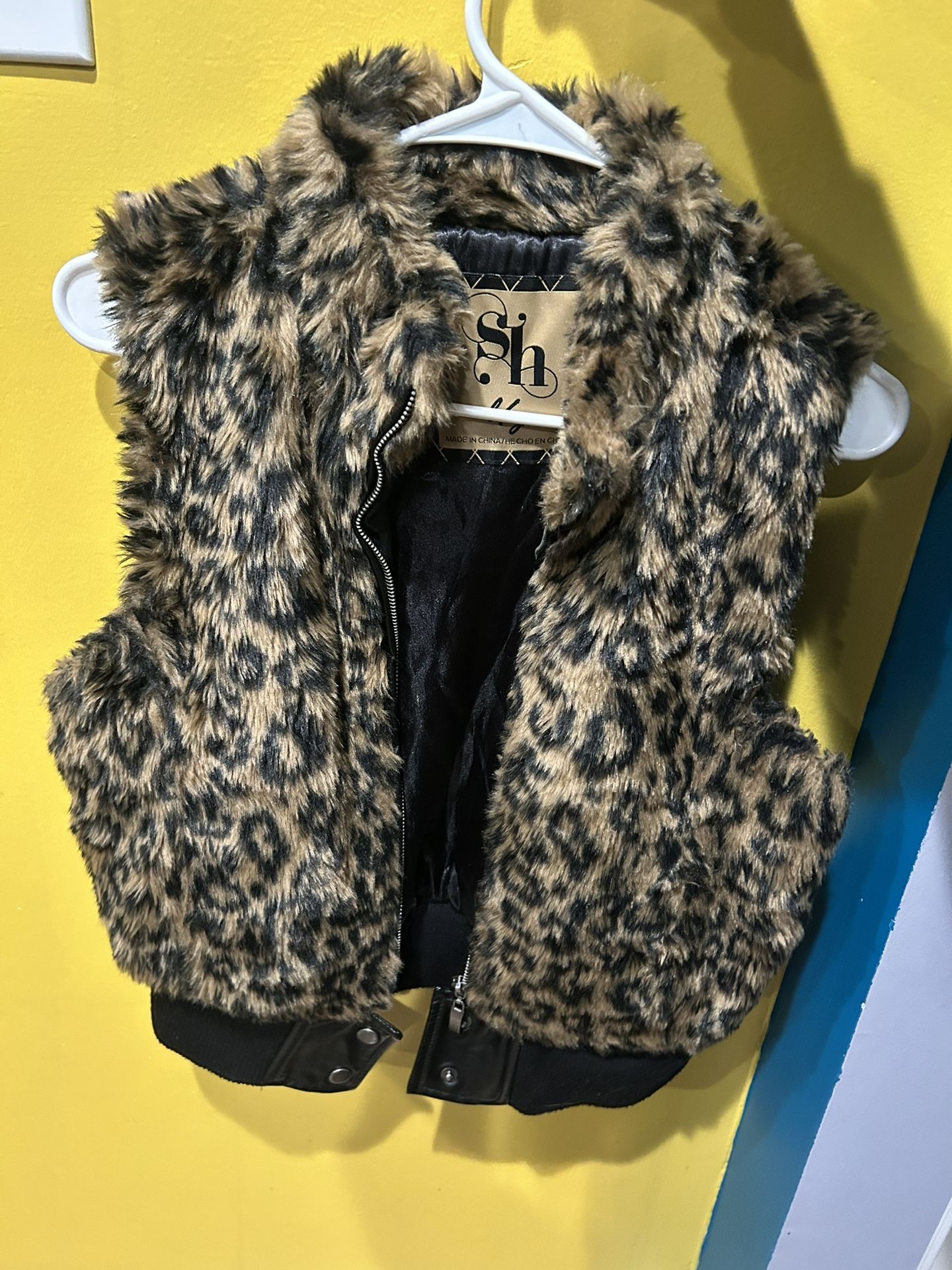 Cheetah Print Vest