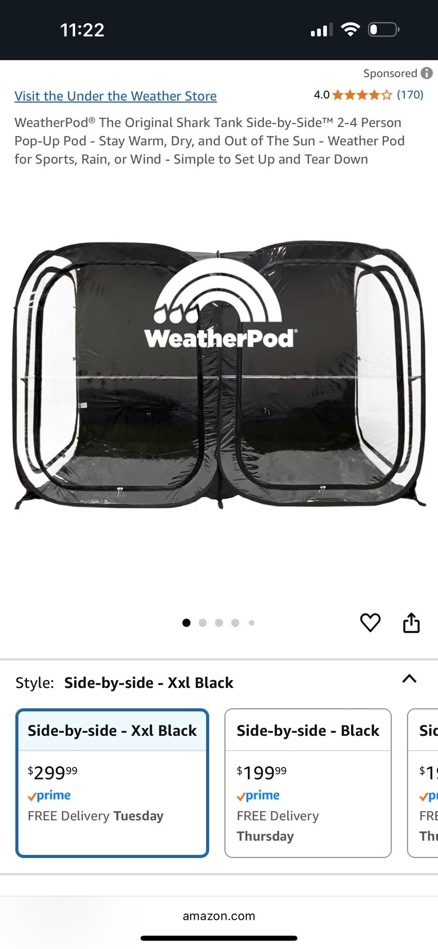 Weather Pod Xxl Tent New Never Used