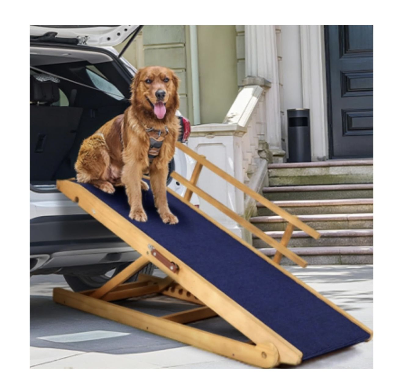 Dog Ramp for Beds, Cars, Couches, Dog Steps Anti-Slip Surface, Dogs Ramps for Old Small Pet,High Traction(GH7)