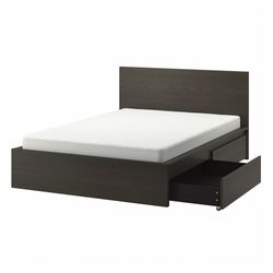 Ikea Queen Bedframe With Storage Drawers