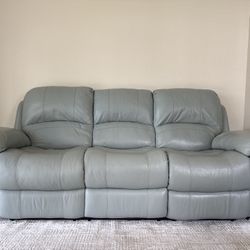 Leather sofa & Chair 