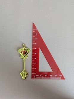 Heart Key Charm Pendant