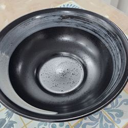Never used, large, thick bowl for soups, noodles, etc - Black.