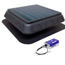 Master Flow 35 - Watt Low Profile Solar Powered Roof Mount Exhaust Fan