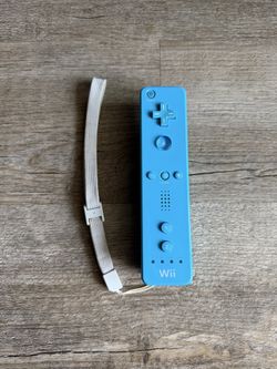 Blue Nintendo Wii Remote