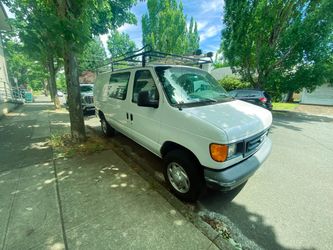 Ford E-350 Cargo Van with Roof Rack