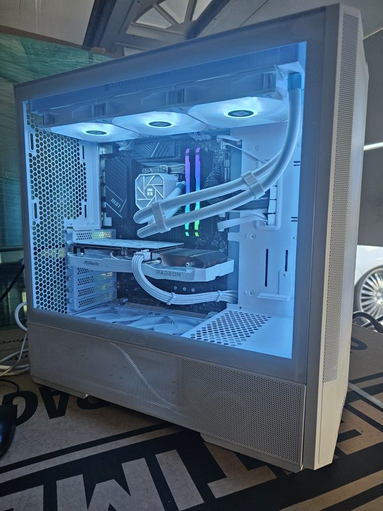 White Gaming PC I5 14400F Desktop 
