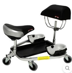 RACATAC Kneeling/Sitting Creeper w/3" Casters & Chest Support