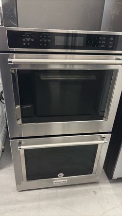 KitchenAid double oven with convection