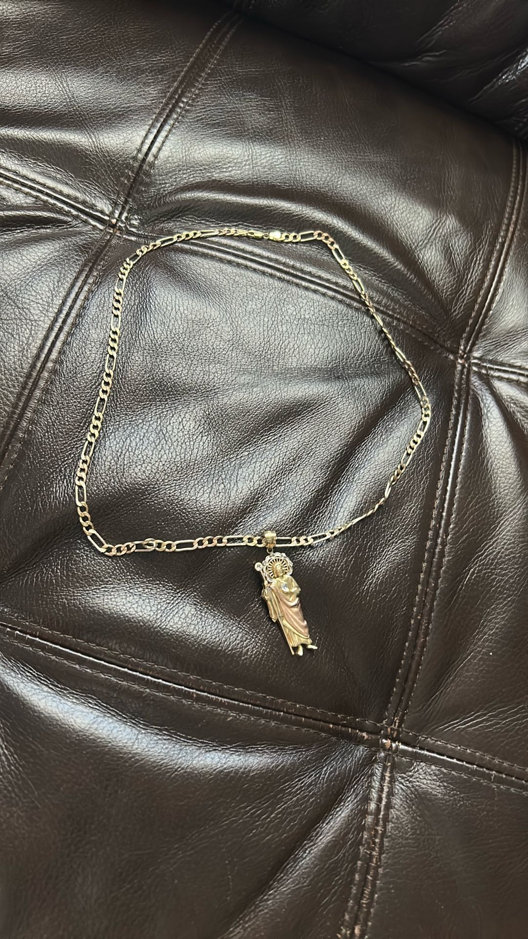 Cadena  Con Sanjudas 14k 