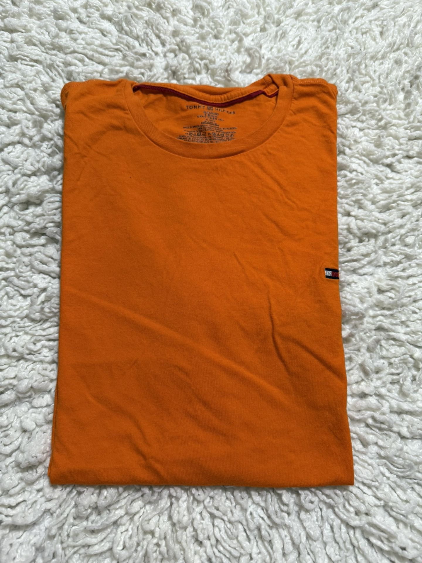 Tommy Hilfiger orange shirt for men Xl on tag