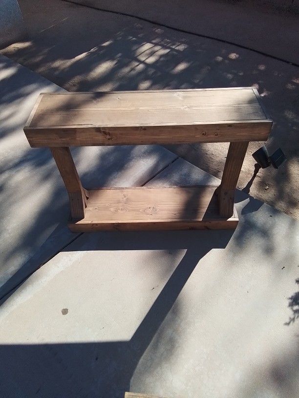 Rustic Looking Console Table