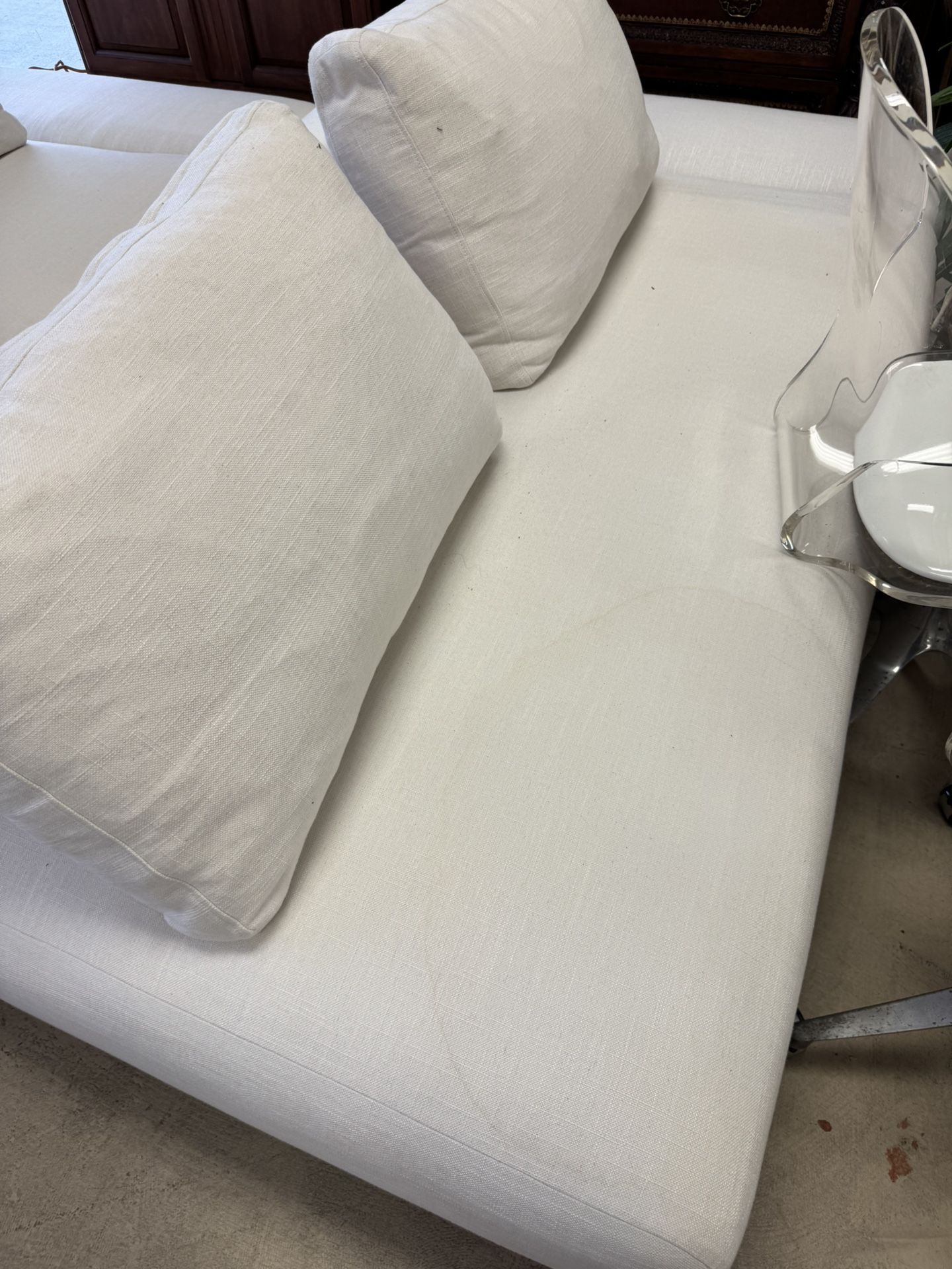 Pair of Article Divan 76" Right Chaise Lounges Welsh White - Retail: $3200