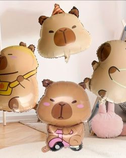 Capybara 4 Piece Balloons