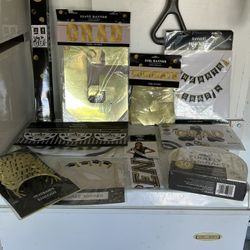 Graduation Party Decorations (Black,White,Gold)