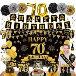 70th Birthday Party Supplies