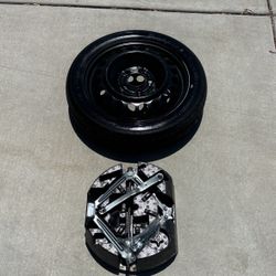 Selling my spare and Jack great condition asking