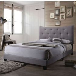 QUEEN BED FRAME + REGULAR MATTRESS  + BOXSPRING  ☎️1714586,2564 