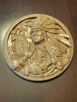 3d Indian/Eagle Carving