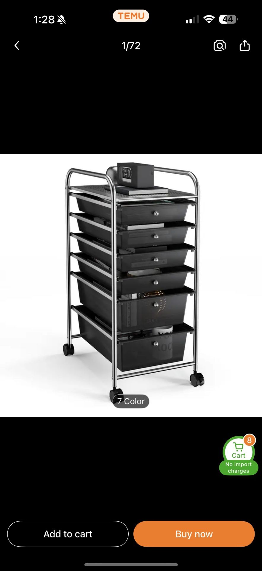 Storage drawer Cart