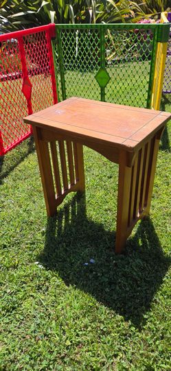 Mission Style Wooden Side Table