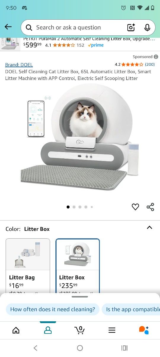 Automatic cat Litter Box - Used