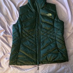 Green Northface Puffer Vest 