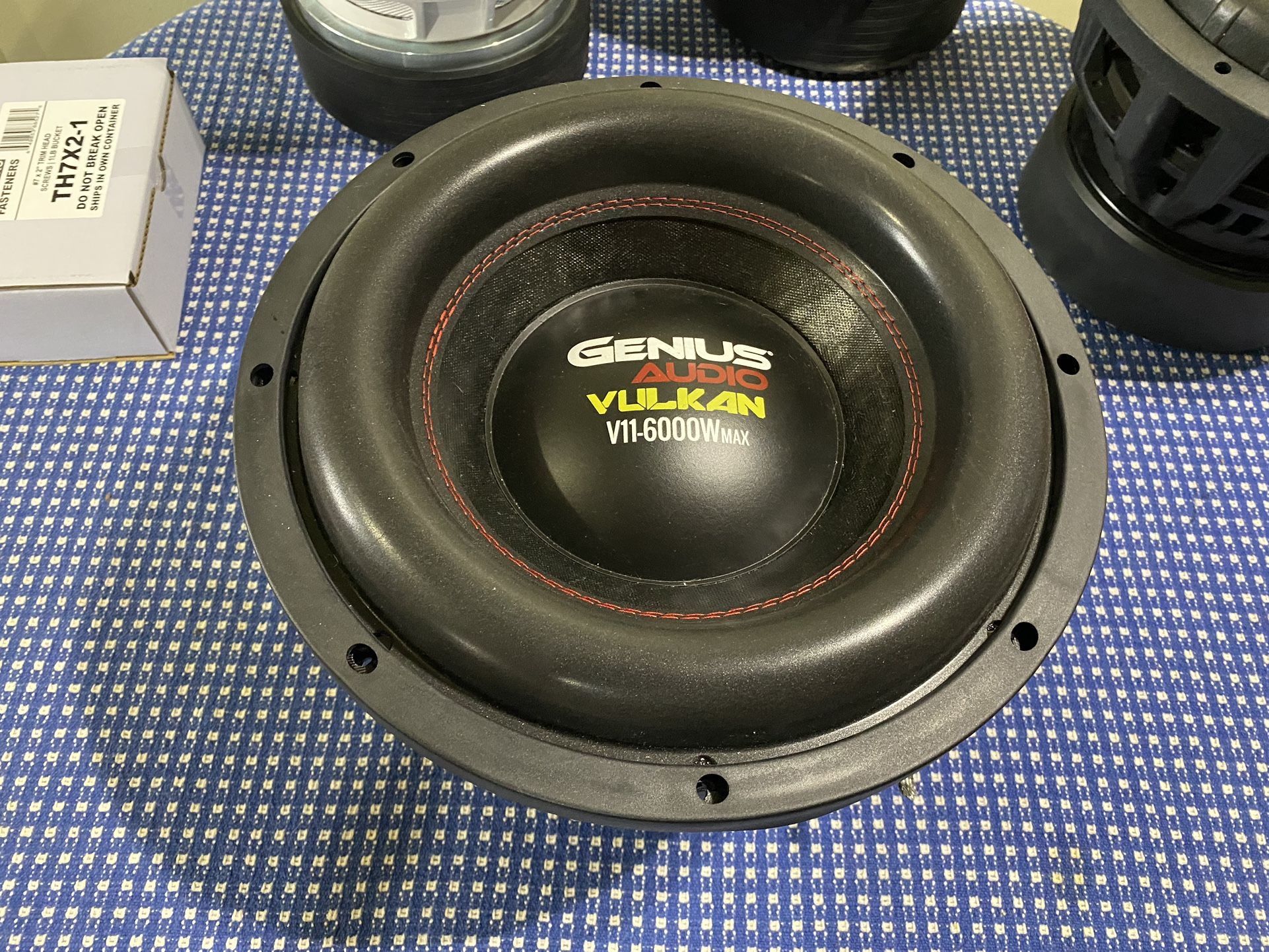 New 12” Genius Audio 6000w Vulkan Competition Grade Subwoofer $700 Each