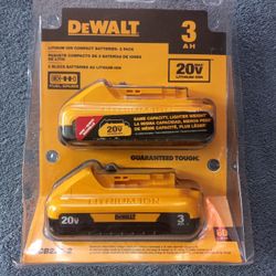 DEWALT

20-Volt MAX Compact Lithium-Ion 3.0Ah Battery Pack (2-Pack)

