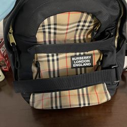 Burberry Backpack Can Use As Diaper Bag