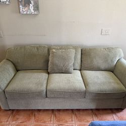 Couch Tweed Fabric Green 