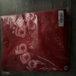 555 Sp5der Hoodie Red 