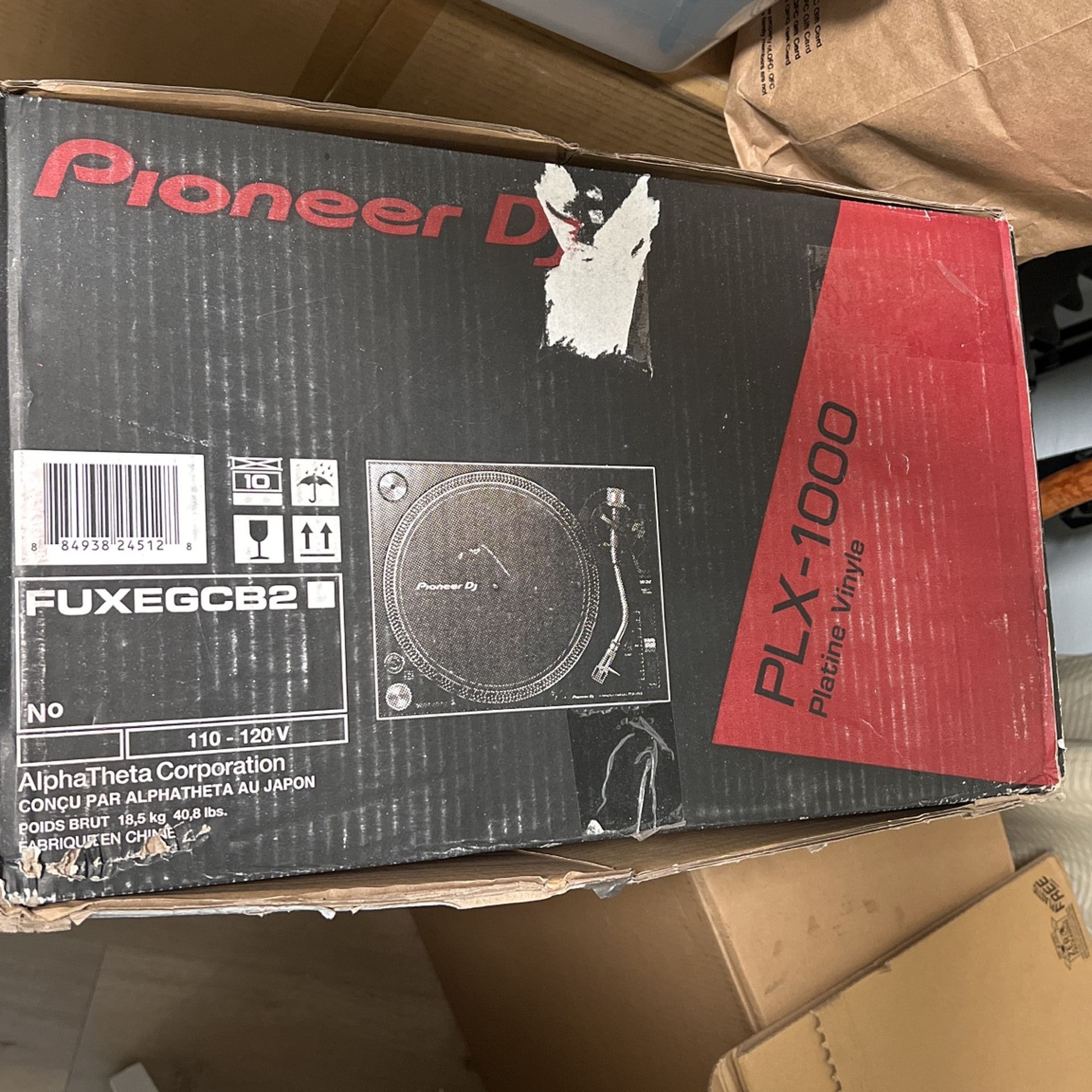 Pioneer PLX-1000 x 2 turntables 