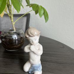 Lladro - A Child’s Prayer Boy Figurine